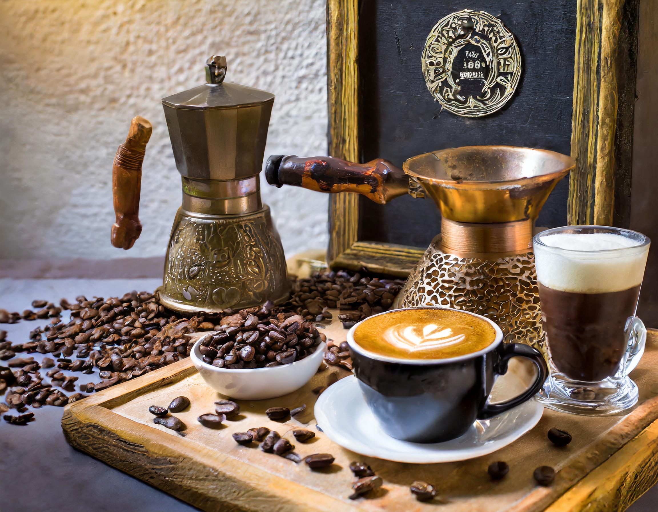 Gemütliche Café-Atmosphäre mit Kaffeespezialitäten