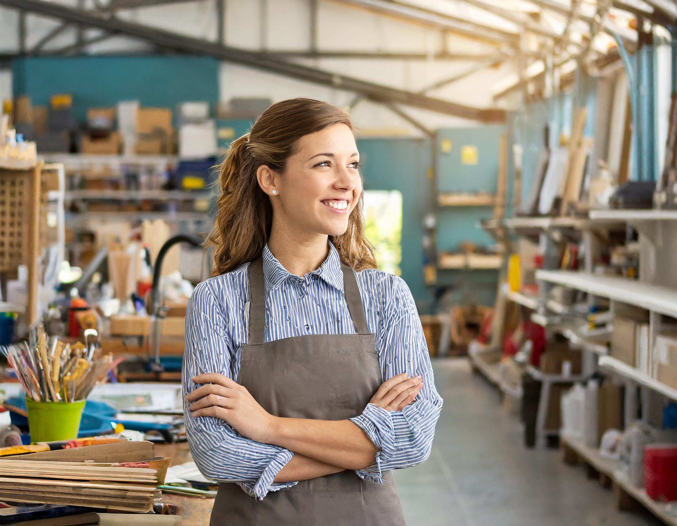 Person im Kundenservice, freundlich und professionell